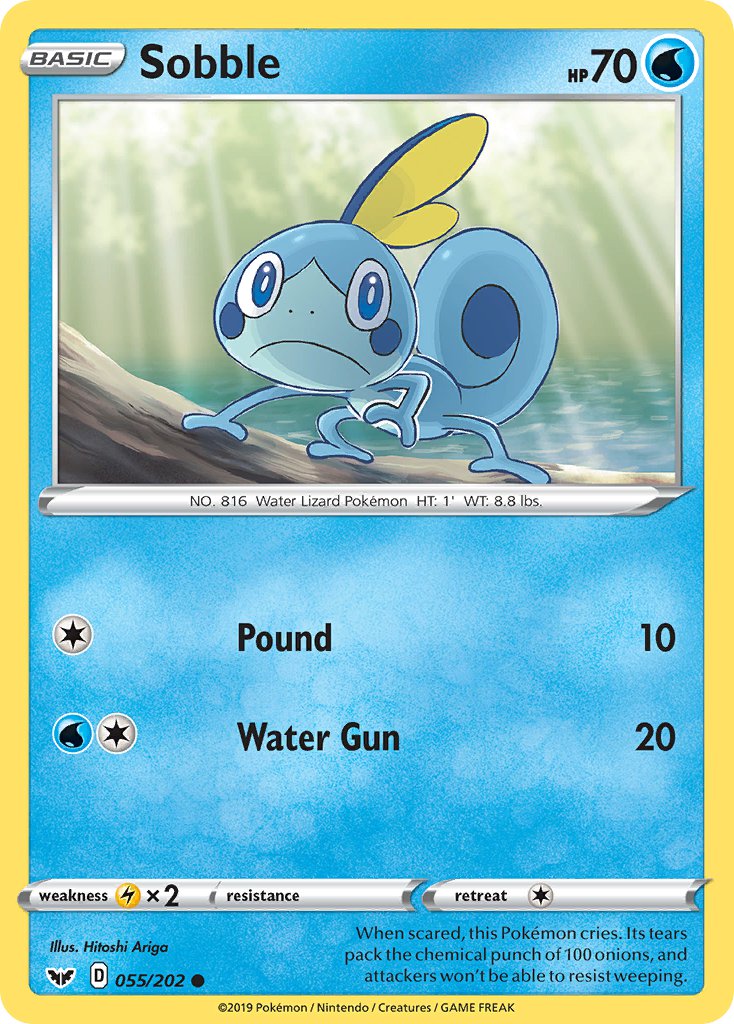 Sword & Shield Sobble [Holo] Pokémon card